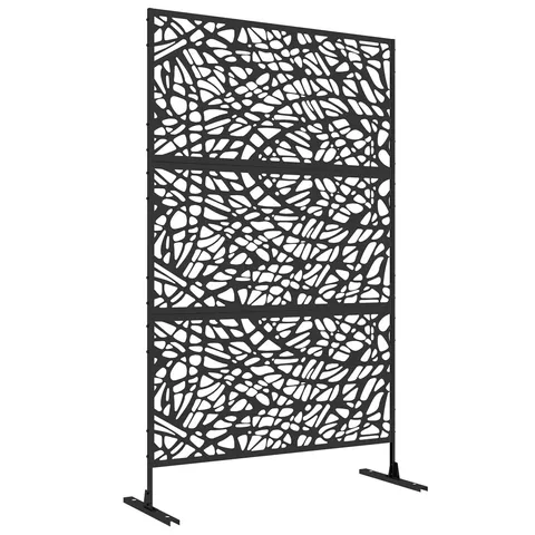 BOXED CAVON 198CM H × 122CM W STEEL PRIVACY SCREEN 