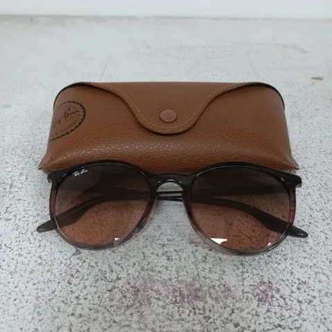 RAY-BAN SUNGLASSES WITH BROWN FRAME AND CASE