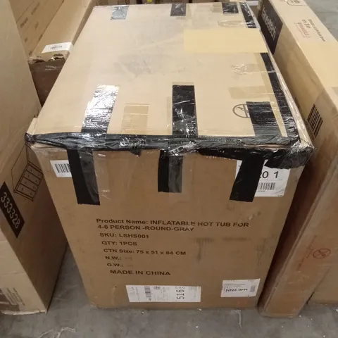 BOXED INFLATABLE HOT TUB FOR 4-6 PEOPLE (1 BOX)