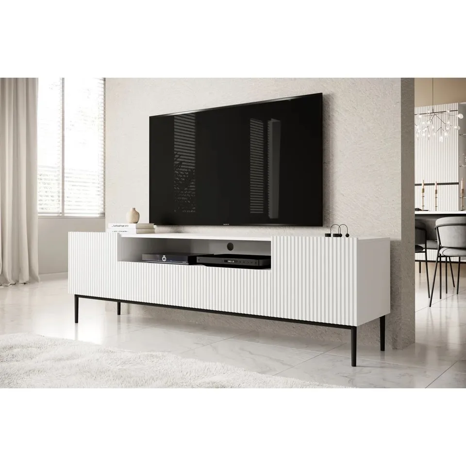 BOXED NICOLE RTV 200 2D2SZ TV STAND (2 BOXES)