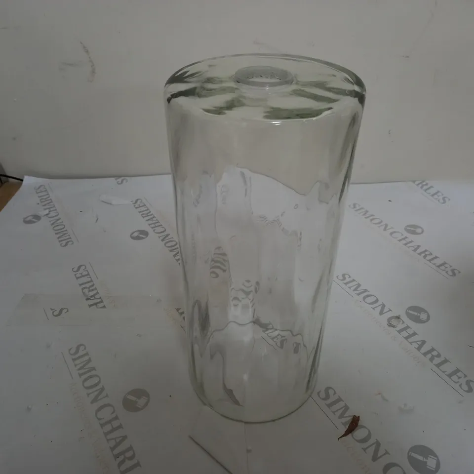 RING LIGHTING LARGE BUBBLE GLASS CLEAR CYLINDER (66041)