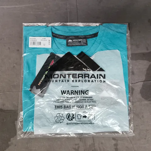 MONTERRAIN JN SATELLITE T-SHIRT IN DELPHINIUM BLUE SIZE MEDIUM