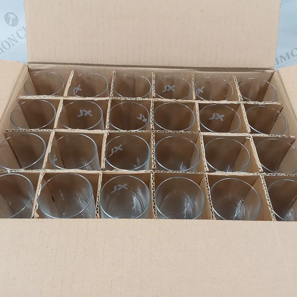 BOX OF APPROXIMATELY 40X EXCEL TUMBLER GLASSES - 150ML (1 BOX)