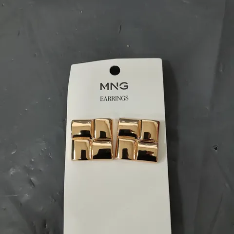 MANGO GEO GOLD EARRINGS 