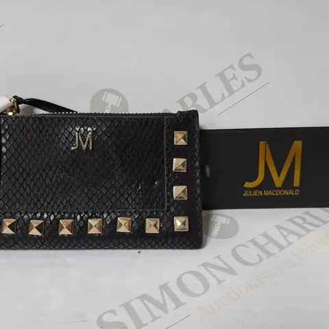 JULIEN MACDONALD BLACK CLUTCH PURSE