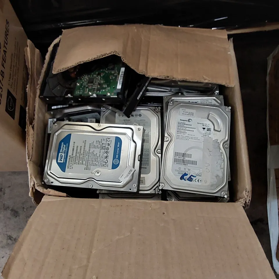 PALLET OF ASSORTED ITEMS INCLUDING; ROTTNER KEY CABINET, BOX OF ASSORTED HARD DRIVES, PAPER SHREDDERS ECT.