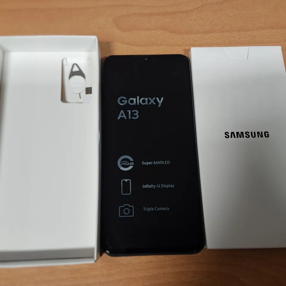 BOXED SAMSUNG GALAXY A13 64GB IN BLACK - SM-A137F