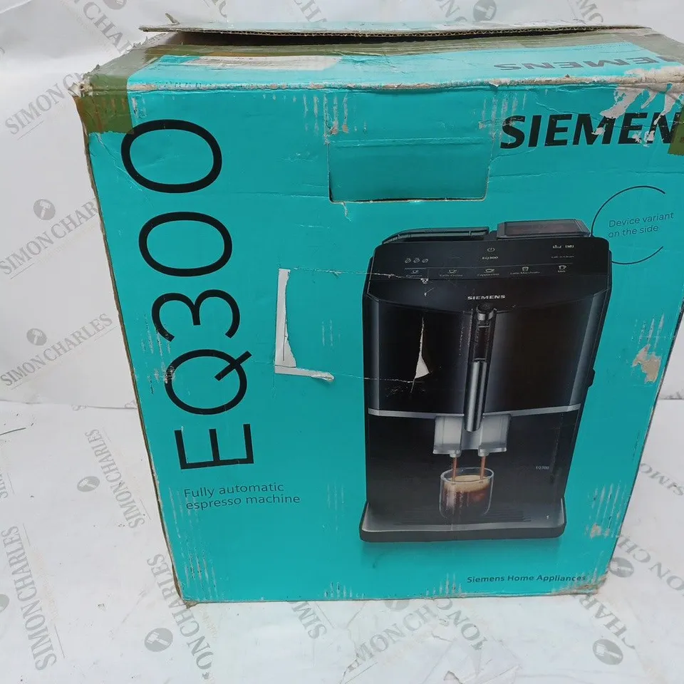 SIEMENS EQ300 FULLY AUTOMATIC ESPRESSO MACHINE