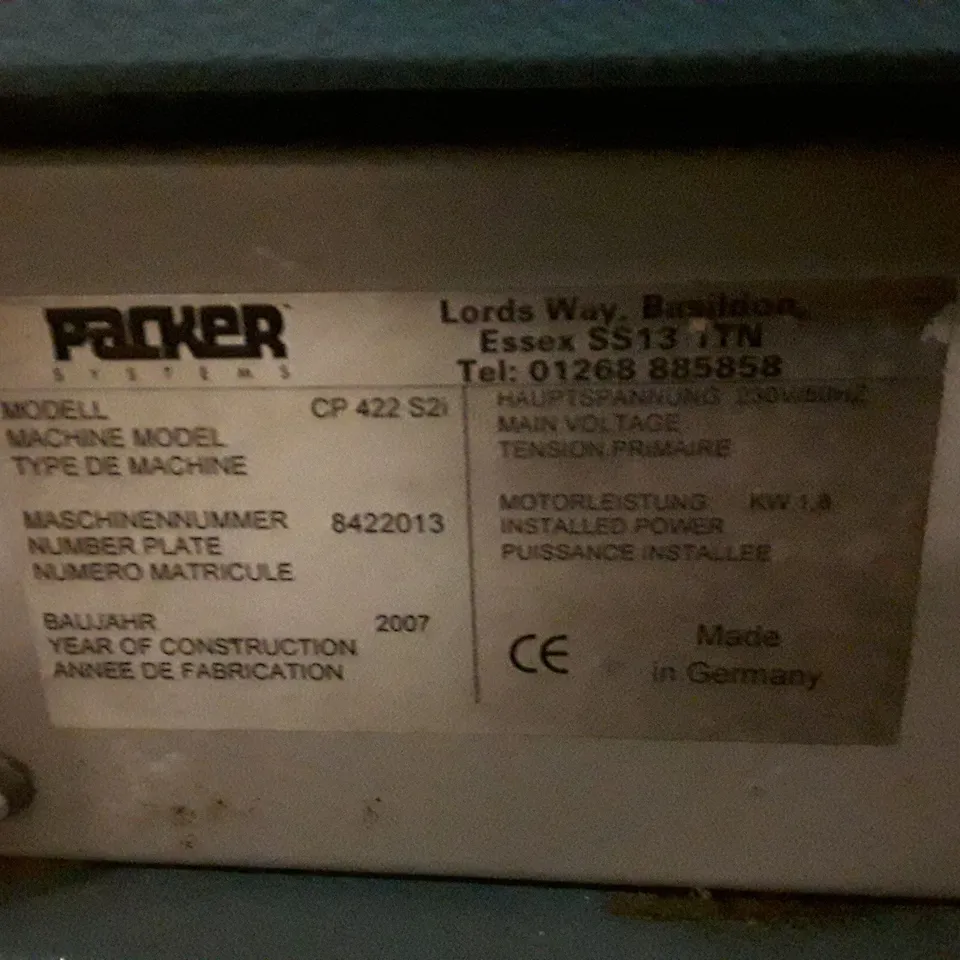 PACKER CP 422 S2I CARDBOARD SHREDDER