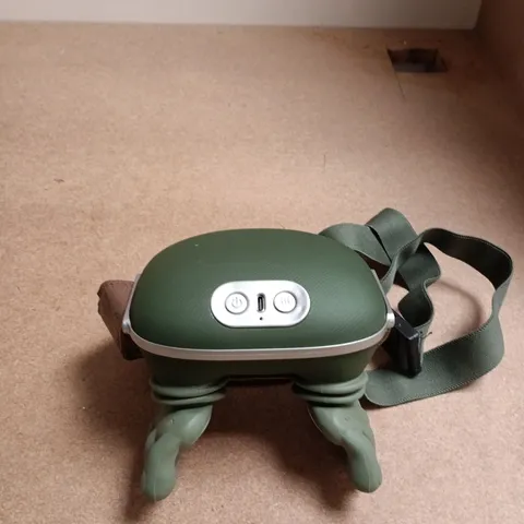 SHOULDER AND NECK MASSAGER – GREEN, WITH STRAP, BOXED