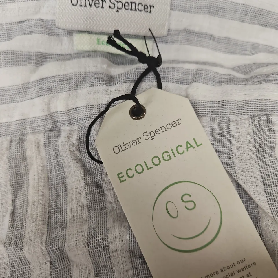 OLIVER SPENCER STRIPED SHIRT – XS