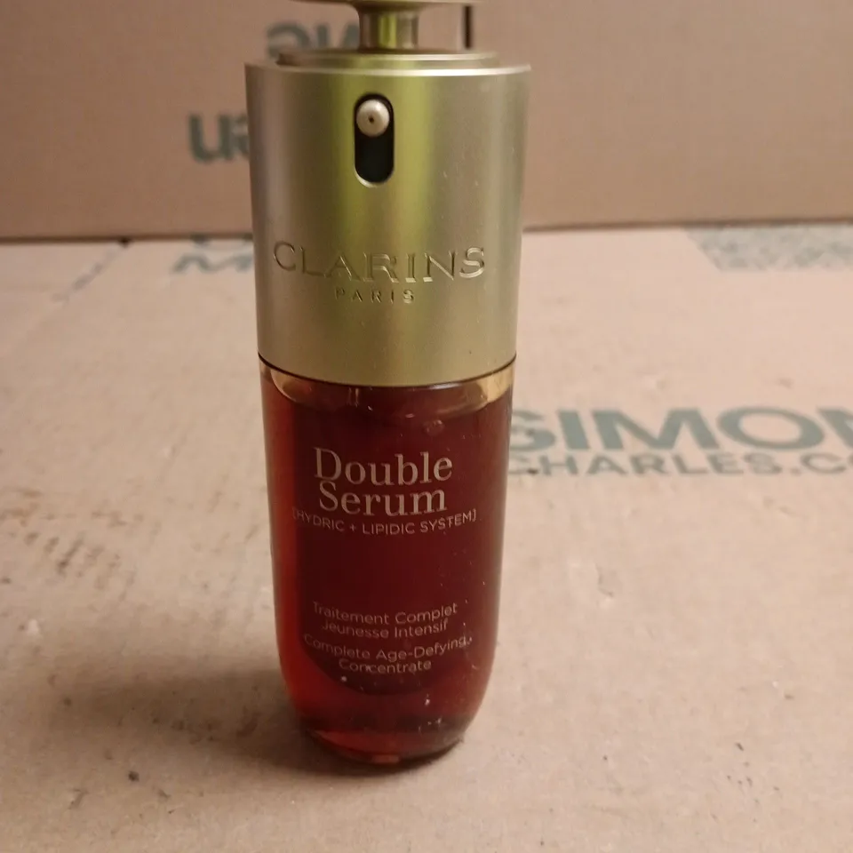 CLARINS PARIS DOUBLE SERUM – HYDRIC + LIPIDIC SYSTEM, COMPLETE AGE-DEFYING CONCENTRATE 50ML