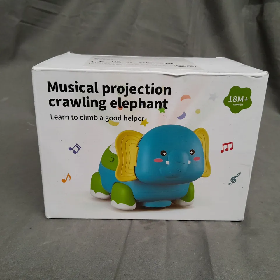 MUSICAL PROJECTION CRAWLING ELEPHANT