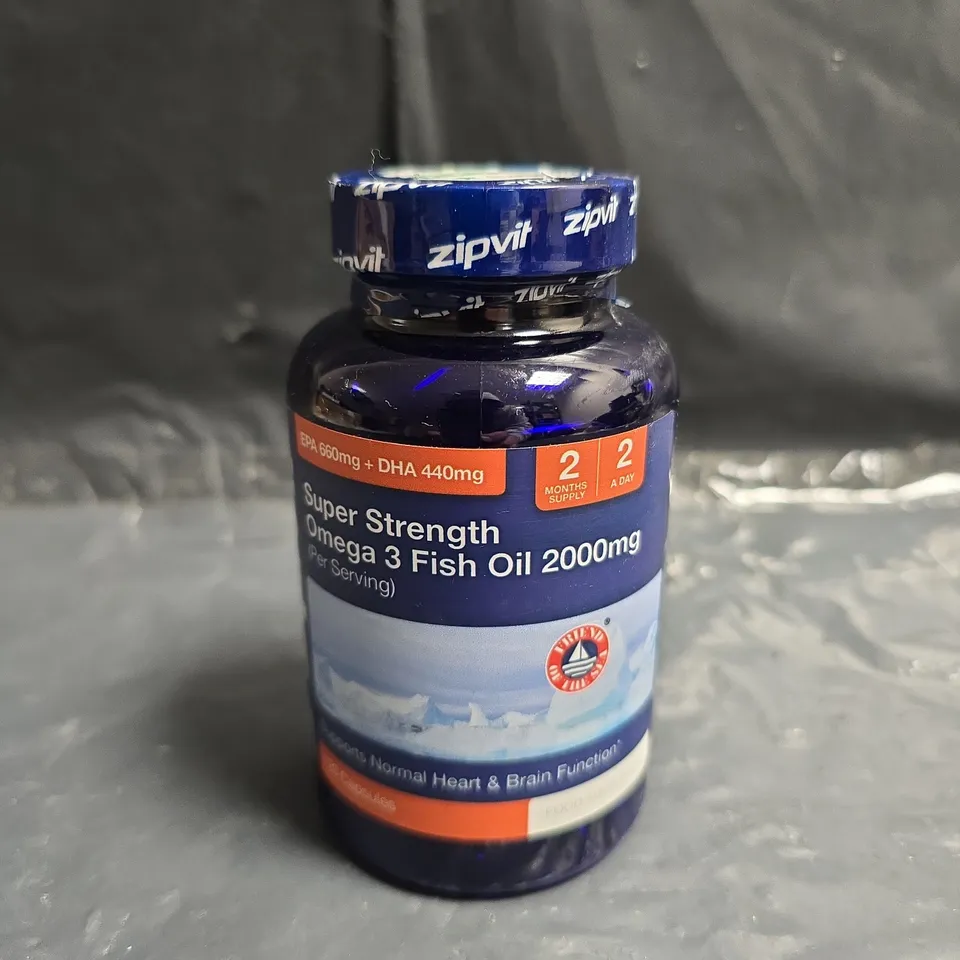 ZIPVIT SUPER STRENGTH OMEGA-3 FISH OIL 2000MG