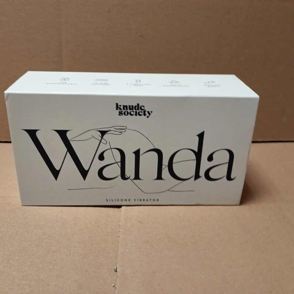 SEALED KNUDE SOCIETY WANDA SILIONE VIBRATOR - GOLDEN HAZE