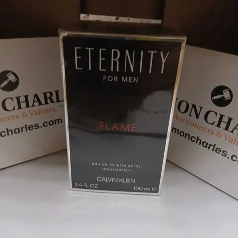 BOXED AND SEALED ETERNITY FOR MEN FLAME CALVIN KLEIN EAU DE TOILETTE 100ML