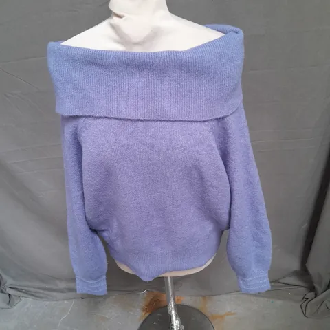 OLIVER BONAS BARDOT JUMPER IN LILAC SPARKLE SIZE 10