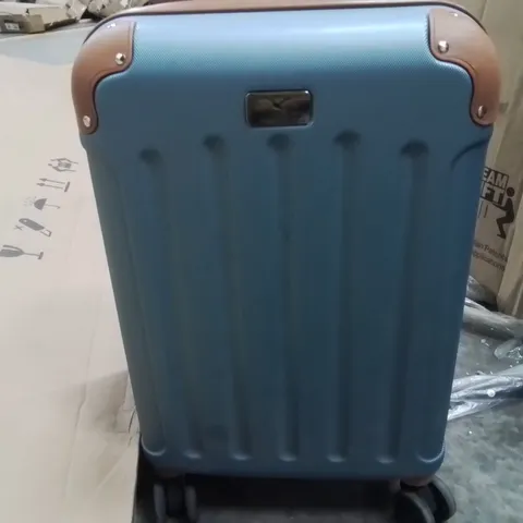 UNBOXED KEPLIN LUGG TRAVEL SUITCASE WITH WHEELS SECURE LOCK SYSTEM BLUE COLOUR 