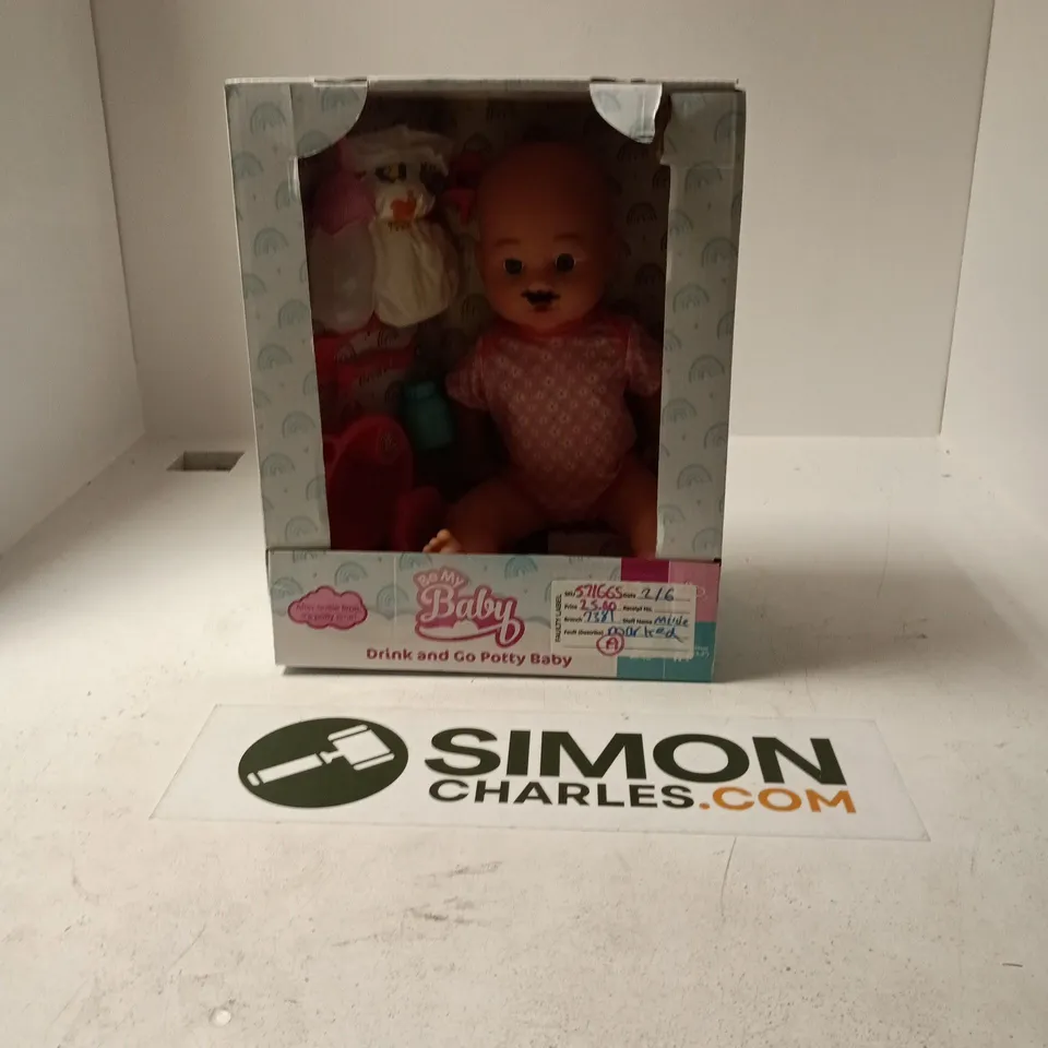 My Baby Drink and Go Potty Baby Doll - boxed, pink outfit