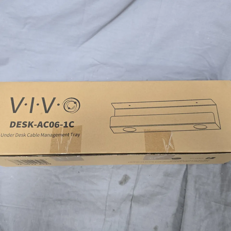 BOXED VIVO UNDER DESK CABLE MANAGEMENT TRAY (DESK-AC06-1C)