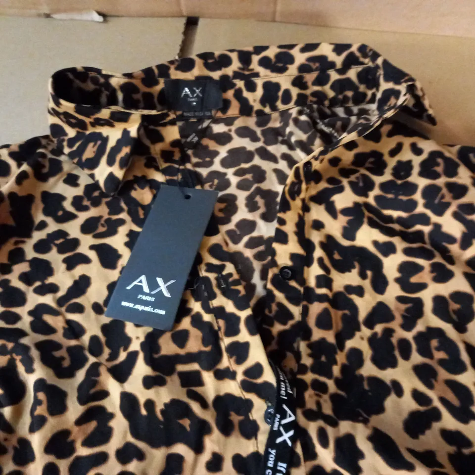 AX PARIS ANIMAL PRINT SHIRT DRESS - 18