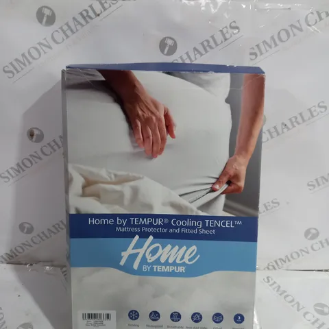 BOXED HOME BY TEMPUR MATTRESS PROTECTOR AND FITTED SHEET - KING SIZE
