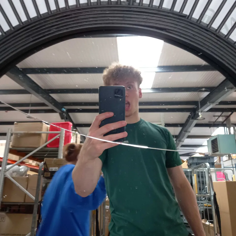 KELLY HOPPEN BAMBOO CIRCULAR MIRROR, BLACK [COLLECTION ONLY]