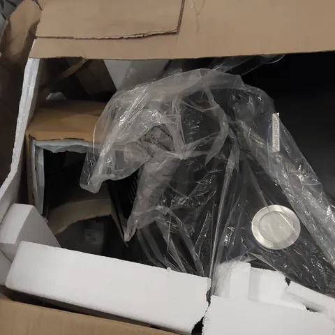 BOXED COOKE&LEWIS CLAGB60 GLASS ANGLED COOKER HOOD 60CM IN BLACK