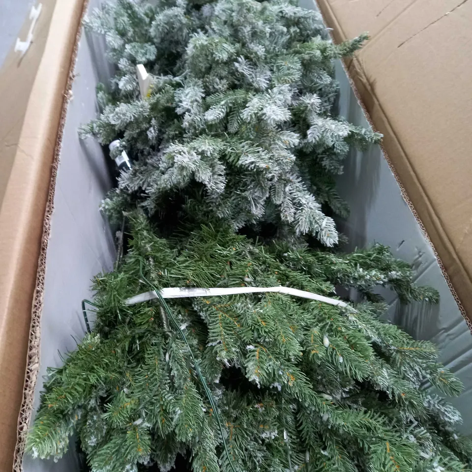 SANTA'S BEST 16 FUNCTION PRE-LIT DEWDROP CHRISTMAS TREE- 6FT SNOW KISS - COLLECTION ONLY