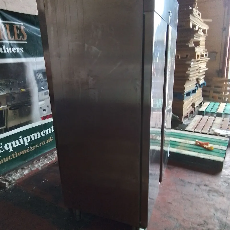 POLARIS COMMERCIAL SPA-TN-140 STAINLESS DOUBLE DOOR REFRIGERATED FOOD STORAGE UNIT