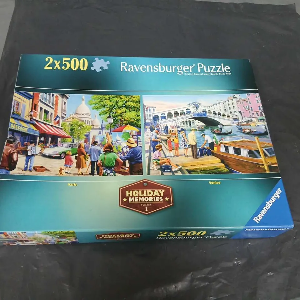 RAVENSBURGER PUZZLE HOLIDAY MEMORIES 2X500 (1000 PIECES) – BOXED