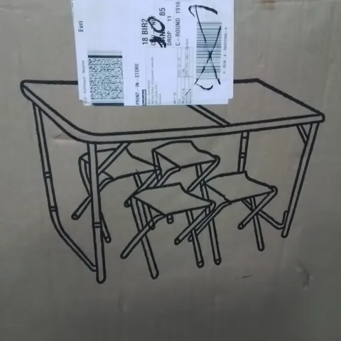 BOXED CAMPING TABLE AND CHAIR SET