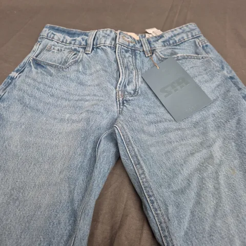 STR TEEN STRAIGHT 36 LIGHT DENIM JEANS - UK 8