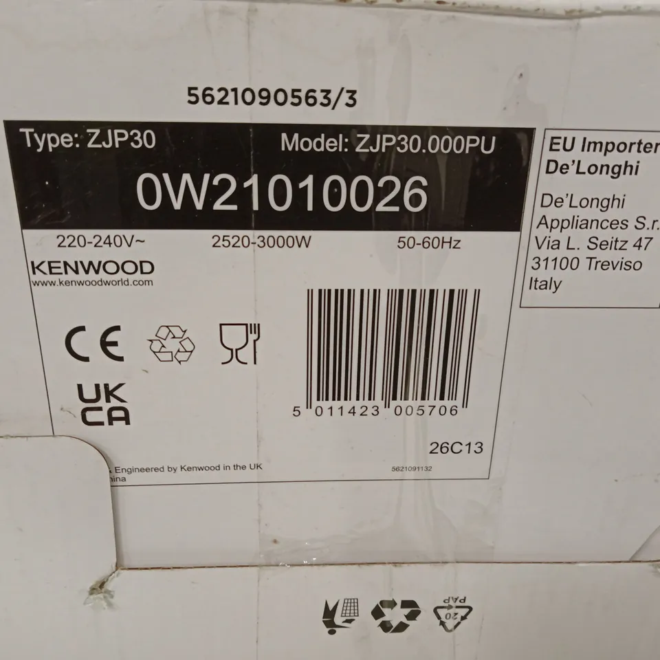 KENWOOD DUSK COLLECTION KETTLE – (ZJP30.000PU) - BOXED