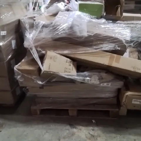 PALLET OF ASSORTED HOUSEHOLD GOODS AND PRODUCTS TO INCLUDE;PLASTIC FILM CUTTER,CARVWINDOW COVER,OZONE DISINFECTOR