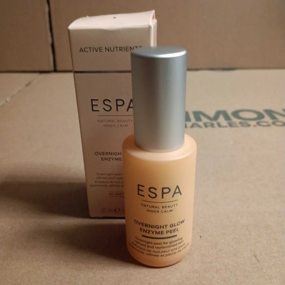 ESPA OVERNIGHT GLOW ENZYME PEEL, 30 ML, BOXED