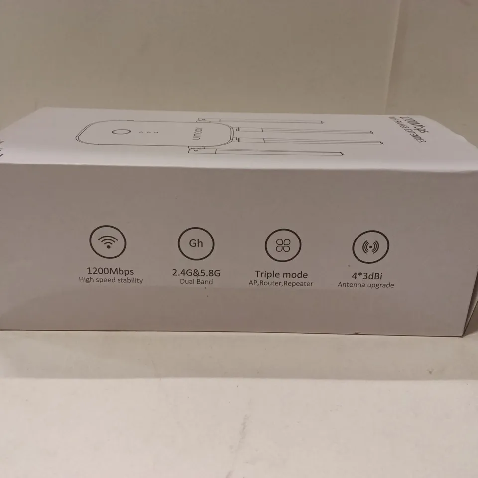 JOOWIN JW-WR758AC 1200MBPS WIFI RANGE EXTENDER (BOXED)