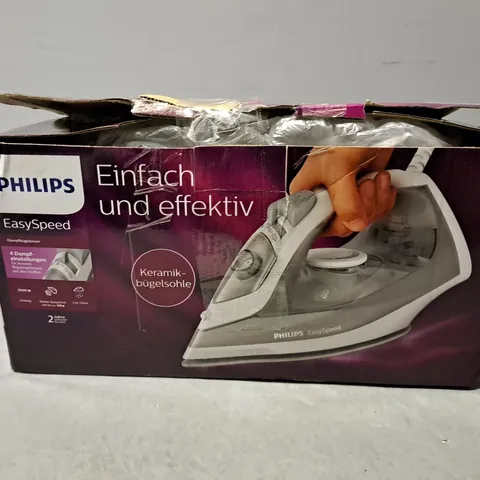 BOXED PHILIPS EASY SPEED IRON 