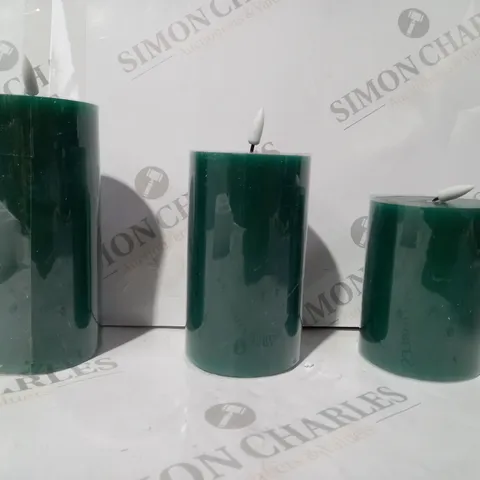 BOXED HOME REFLECTIONS SET OF 3 LED CANDLES 