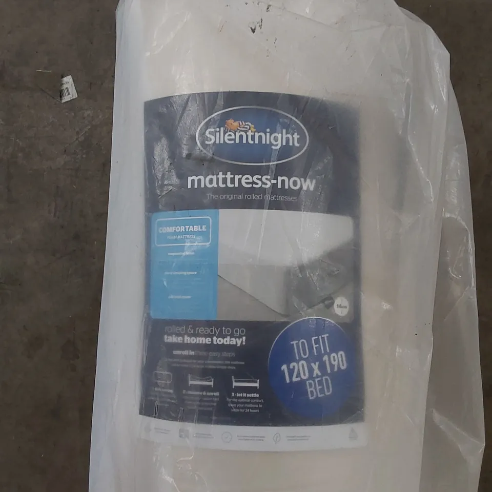 QUALITY BAGGED SILENTNIGHT ROLLED FOAM 14CM SMALL DOUBLE MATTRESS 