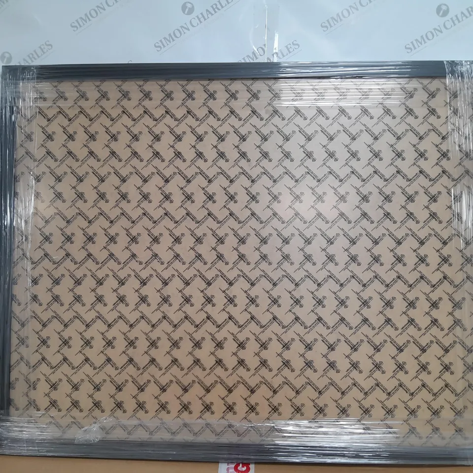 LARGE BLACK PICTURE FRAME ESTIMATED SIZE 90CM X 60CM