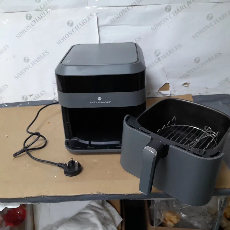 COOK'S ESSENTIALS 5.8L AIR FRYER IN SLATE GREY