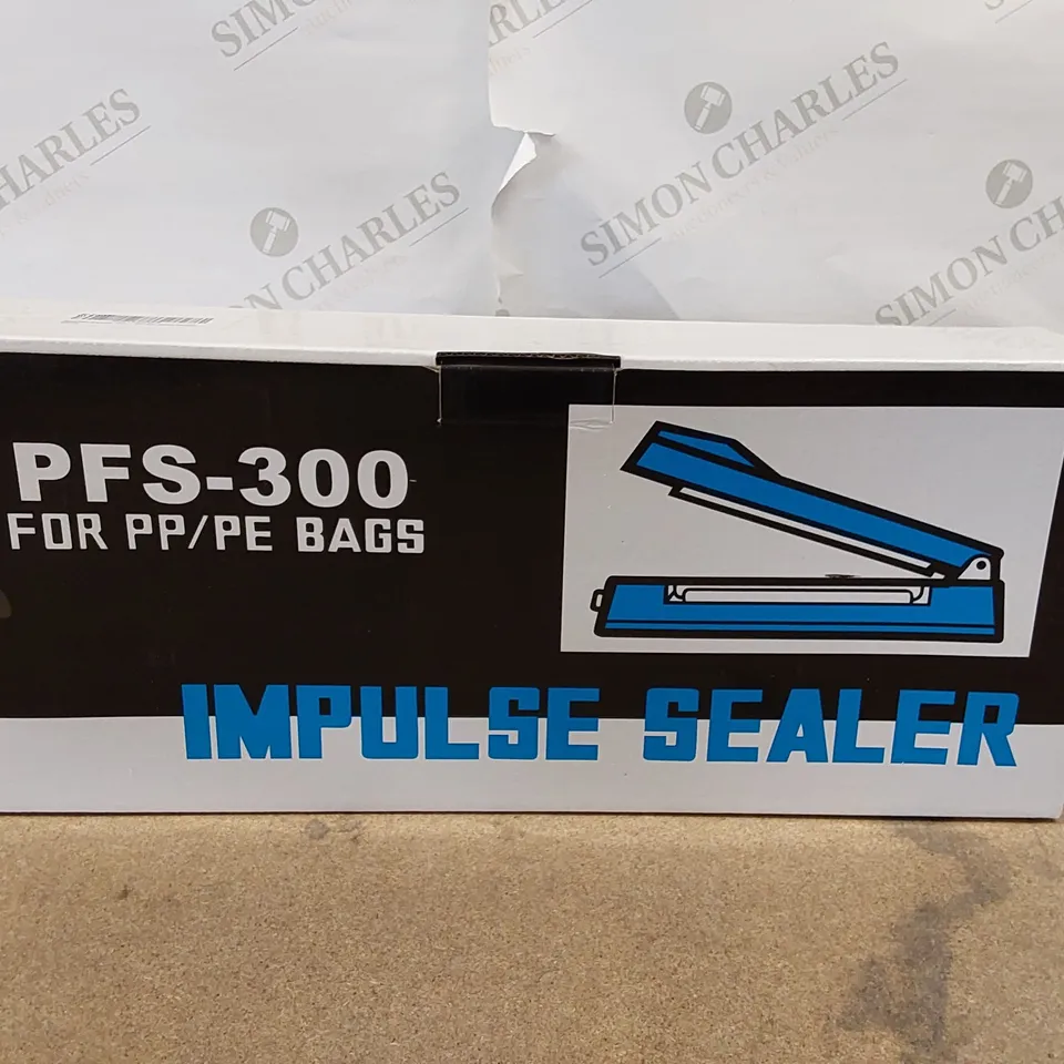 BOXED HANCHEN IMPULSE HEAT SEALER PFS-300 FOR PP/PE BAGS (1 BOX)