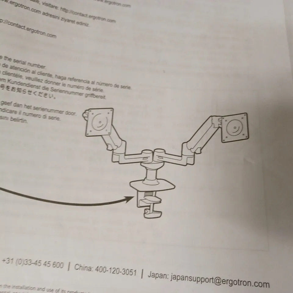 ERGOTRON LX DUAL SIDE-BY-SIDE ARM - MOUNTING KIT
