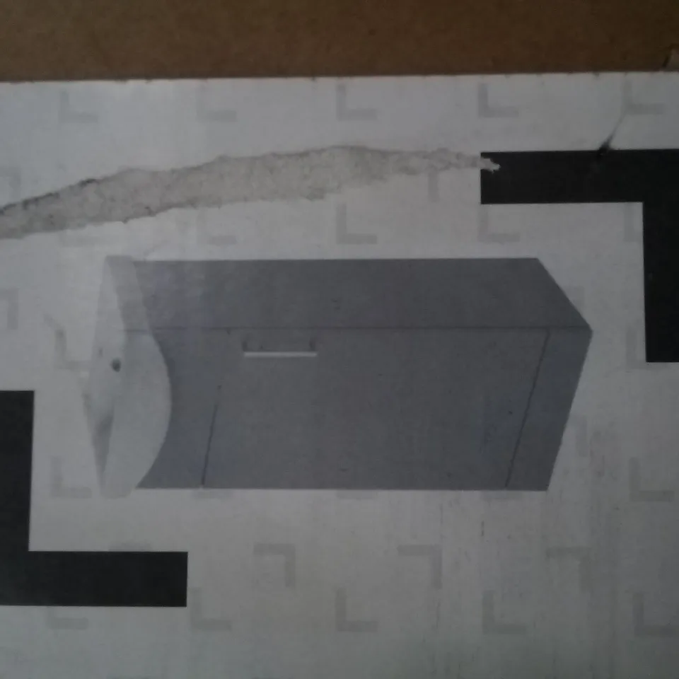 BOXED VALEKA FREE STANDING CLOAKROOM VANITY AND BASIN SET 40CM - GREY/WHITE