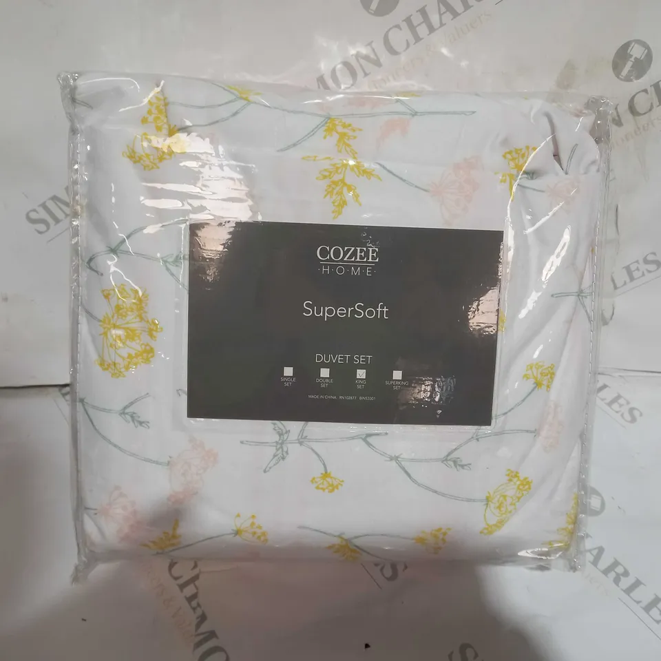 COZEE HOME SUPERSOFT DUVET SET - KING SIZE 