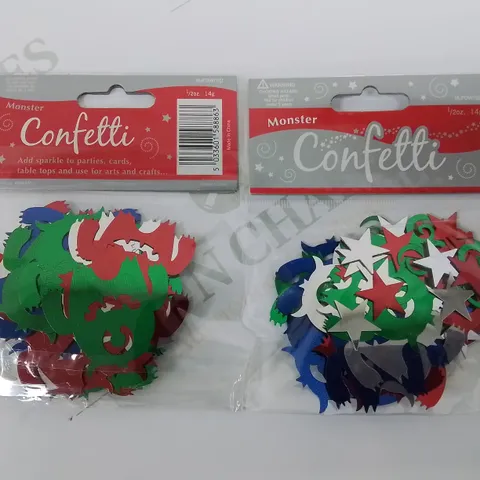 LOT OF 144 BRAND NEW 14G PACKS OF MONSTER FOIL CONFETTI