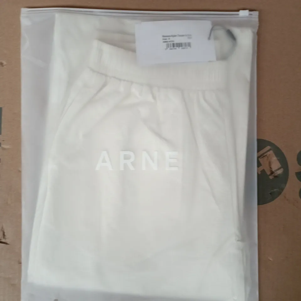 BAGGED ARNE WOMEN'S NYLON TROUSERS IN ECRU SIZE SMALL