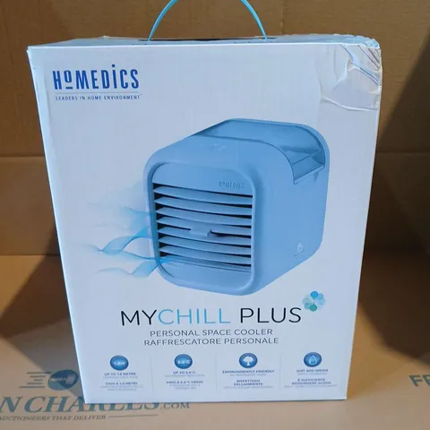 LOT OF 2 BOXED HOMEDICS MY CHILL PLUS PERSONAL SPACE COOLERS