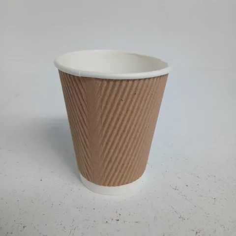 APPROXIMATELY 200 DISPOSABLE PAPER COFFEE CUP WITH CORRUGATED SLEEVE